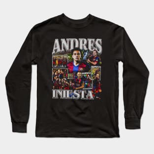 Andres Iniesta Vintage Bootleg Long Sleeve T-Shirt